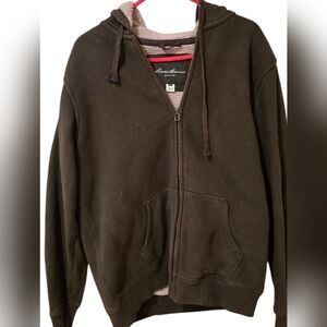 Eddie Bauer Thick Fleece Full-Zip Hoodie Size LT (Large/Tall)